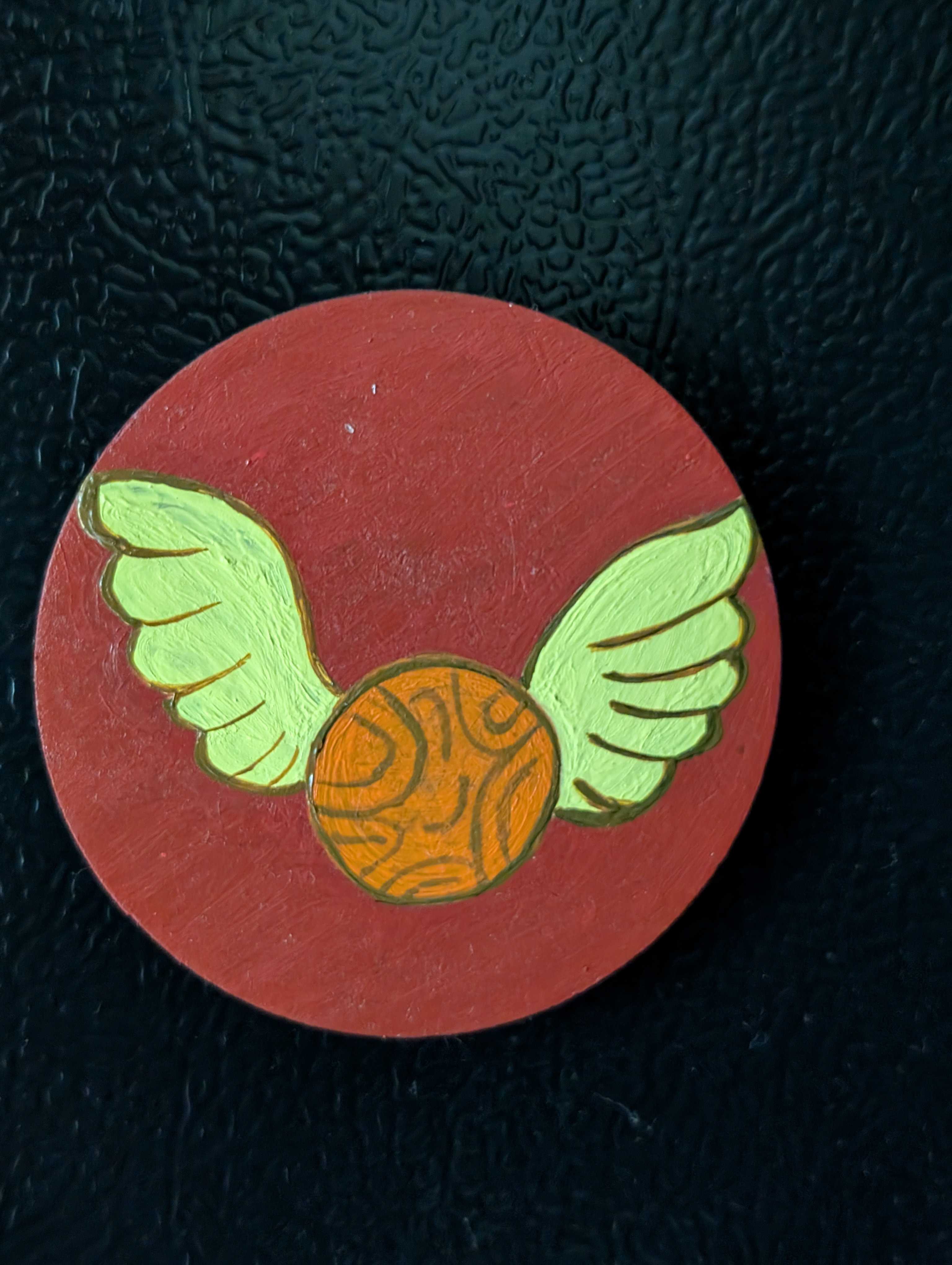 Golden Snitch Ball Handmade Fridge Magnet