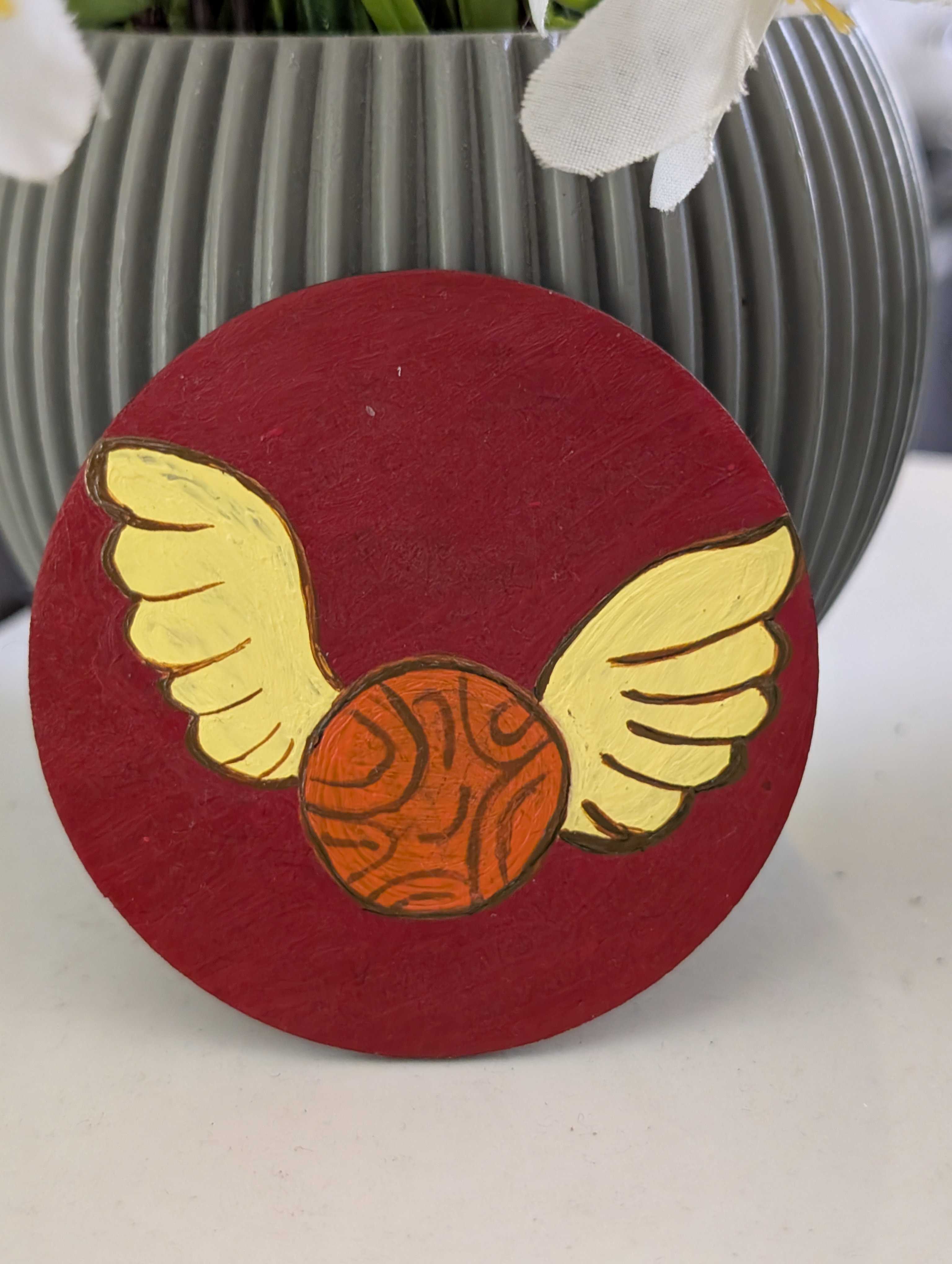 Golden Snitch Ball Handmade Fridge Magnet