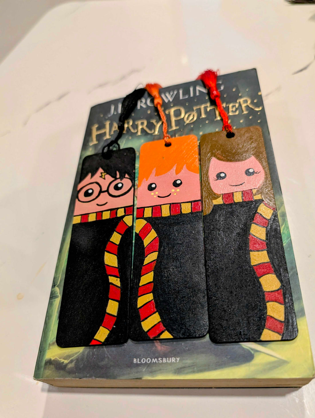 Harry Potter & Friends- Set of 3 Handmade Bookmarks