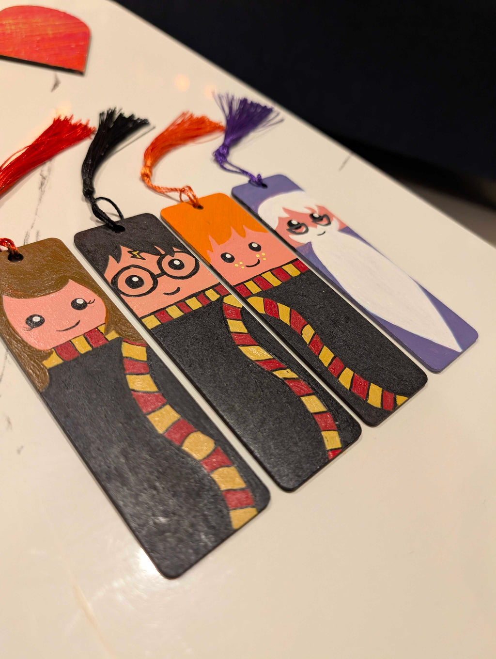 Harry & His Aides - Set of 4 Handmade Bookmarks- Available in India